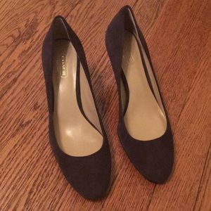 Coach suede heels